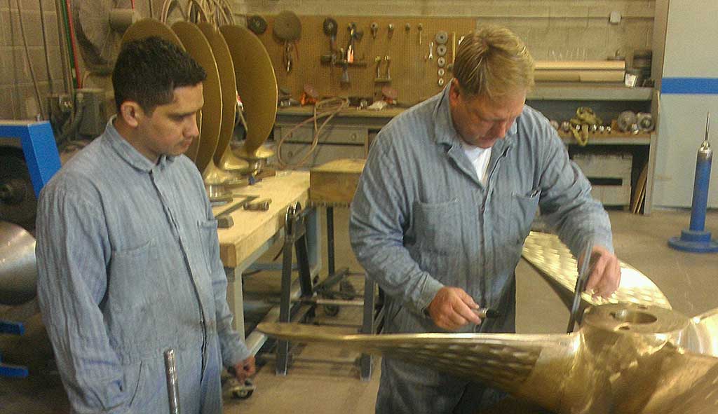 Measuring a propeller