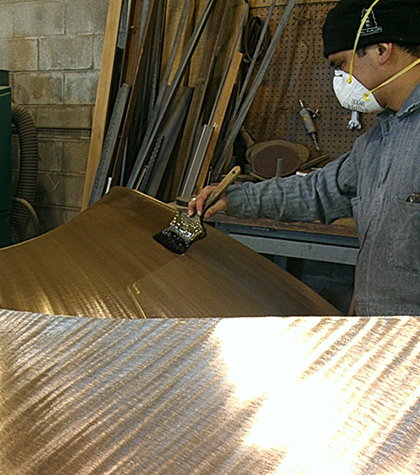 Propeller finishing.